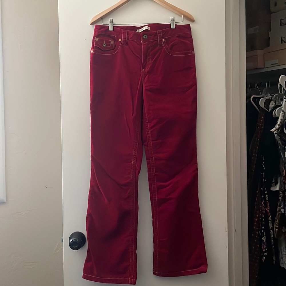 Tommy Hilfiger Red Corduroy Pants